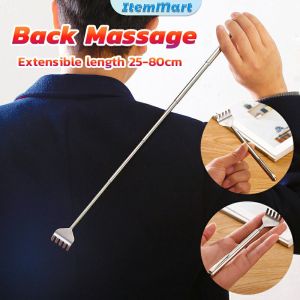 ItemMart Back Massage Tools Scratcher Stainless Steel Telescopic Scratcher Relaxation Anti Itch Claw