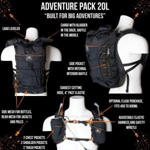 Adventure Pack 20L: Ideal for big adventures (Black)