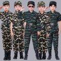 Children's Camouflage Costume Set Boy's Gift Special Forces Military Uniform Military Training Uniform Children's Military Dress Up Costume. 