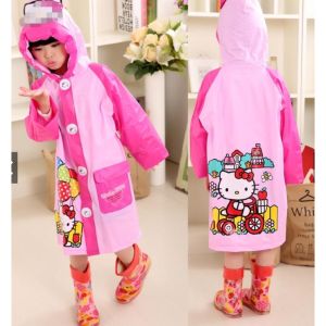 Raincoat Cartoon Character Printed Raincoats With Backpack Space ( Random Character ) Keimav