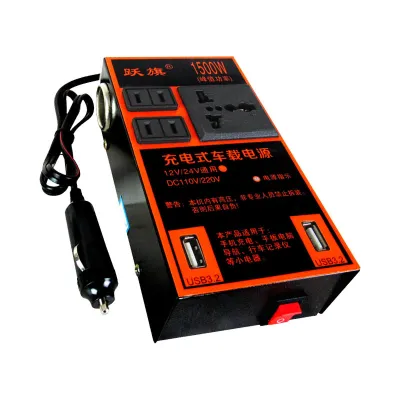 Bộ Chuyển Đổi Biến Tần 12V 24V Chuyển Sang 220 Bộ Chuyển Đổi Nguồn Điện Dùng Cho Xe Tải Ổ Cắm Máy Biến Áp Sạc Điện Dùng Cho Xe USB