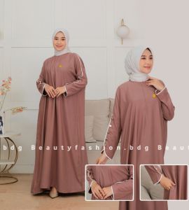 Abaya Batwing Inara Mat Rayon Twill Premium Dress Daily Busui Friendly Terbaru