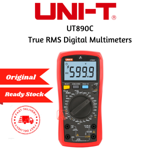 UNI-T UT890C True RMS Digital Multimeter - up to 20A/1000V - with AC/DC Current/Voltage Measurement - Resistance/Capacitance/Frequency/Temperature Measurement