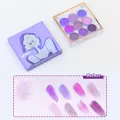 DIKALU 9 Colors Makeup Party Eyeshadow Pallete Shiny Purple Eye Shadow Palette Brown Shimmer Glitter Matte Shades Neon Pigments. 