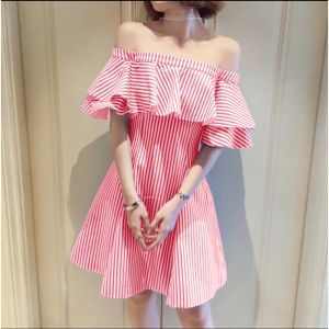 MINIDRESS SALUR SHASHA DRESS SABRINA WANITA