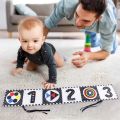 Contrast Book Soft Book Mini Kontras Hitam Putih Bayi Newborn Mainan Edukasi Sensori Buku Kain Boks Bayi Book. 