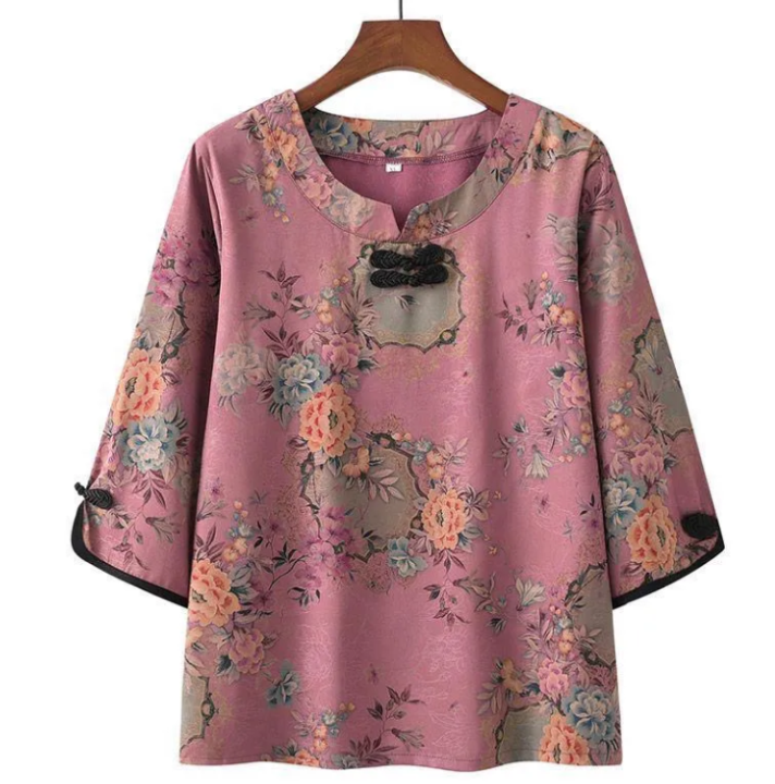 Fat Lady Floral Short Sleeve 150KG Extra Large Medium and Elderly
