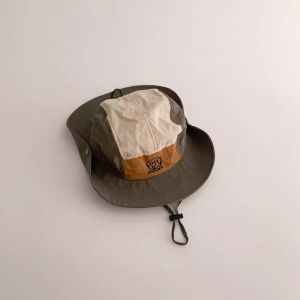 RENJE Korean Style Baby Sun Hat Summer Anti UV Children Fisherman Hat Cute Quick-dry Boys Girls Bucket Cap Travel