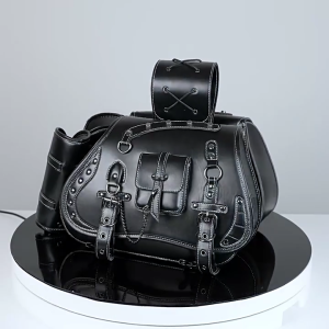 1 Pair Over Saddlebag Motorcycle Tool Bag Travel Luggage Storage Bag Motorbike Retro Style Saddlebag Side Bag Pouch