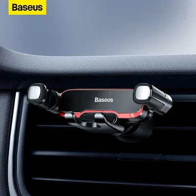 Baseus Lateral Gravity Car Mount Holder Air Aircon Vent Cell Mobile Phone Stand Cellphone