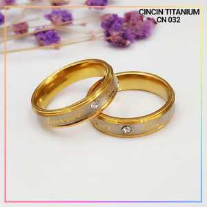 OBRAL CUCI GUDANG!!! Cincin Titanium Couple banyak motif  Dapat 2 Pcs Cincin Aksesoris Fashion Perhiasan Anti Karat