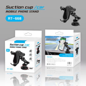 RT-668 Car Phone Holder Dashboard Suction Cup Cellphone Stand For Car Truck 360°Rotation Car Mount