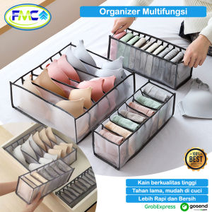 Sekat Laci Lemari Pakaian Kotak Pembatas Aksesoris Laci Bra Storage Pemisah Kain Praktis Serbaguna