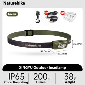 Naturehike Rechargeable Headlamp for Outdoor Hiking Repairing Waterproof Climbing LED Lightweight Headlamps