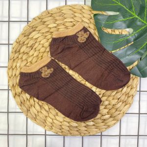 Kaos Kaki Wanita Korea Motif Beruang Semata Kaki Socks Karakter Ankle Socks Korean Model Simple Cute HH