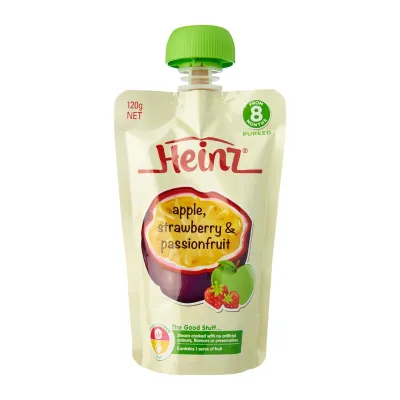 Heinz Baby Foods Strawberry/Apple And Passionfruit Pouch Baby Food