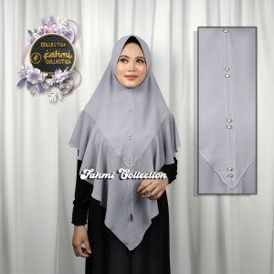Jilbab Hijab Kerudung Syari Jumbo 2 Layer Ceruty Babydoll Payet Swarosky Softped Antem