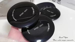 [ Spot Goods ]Sweet Mint Three-Color Magic Concealer Face Brightening Contour Cream Covers Dark Circles Spots Acne Marks Tear Troughs Three Color Magic Concealer Face Brightening Repair Cream Covers Black Eyes Spots Acne Marks Lacrimal Gutters