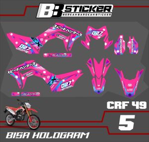 STICKER PREMIUM Setiker Decal CRF 150 L minimalis Fullbody-Dekal CRF 150 L Motor Trail Crf 49