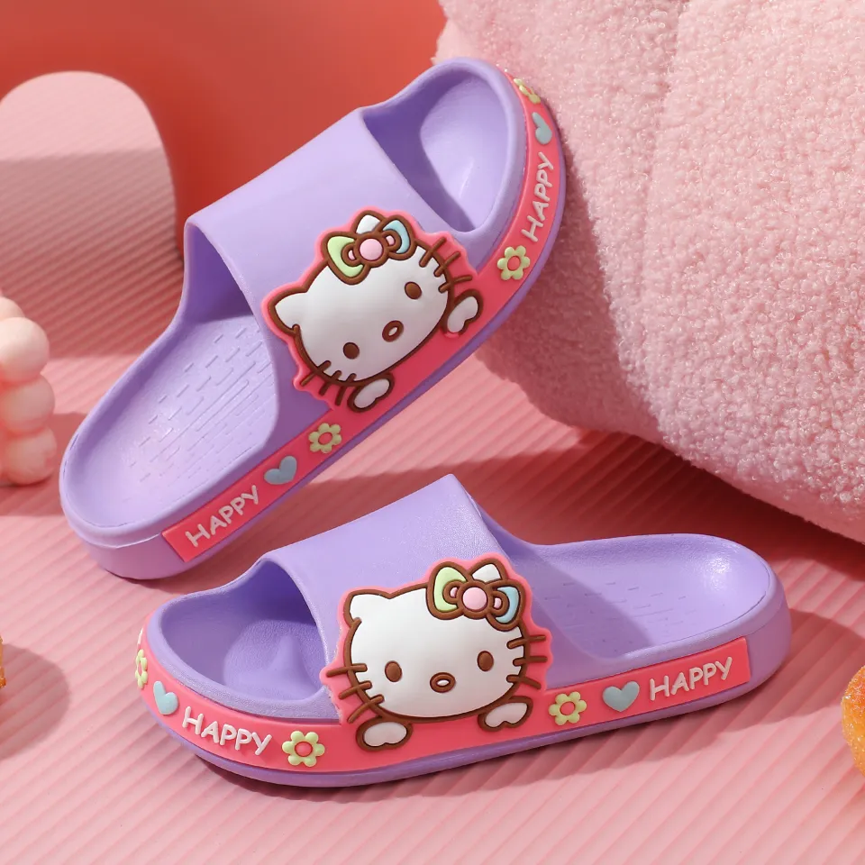 Hello Kitty Pink Rubber Flip-Flops – Kitty Collection