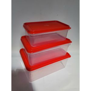 Bộ 3 hộp đựng thực phẩm chữ nhật nhỏ trung lớn No 146 dung tích 15lits 27 lít. 47 lít