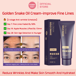【FAMMY FAEY】Golden Snake Oil Cream Anti-Aging Cream Eliminates Wrinkles and Fine Lines Moisturizes and Tightens the Skin
