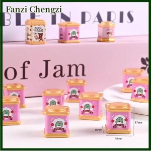 Fanzi 5PCS Mini Simulation Candy Jar Kitchen Food Storage Bottle Furniture Toys For Doll House Decor