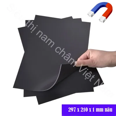 Nam châm dẻo tấm A4 nâu bề dầy 1mm nam châm dẻo siêu từ tính
