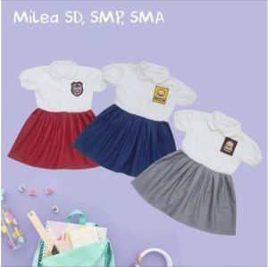 COD||BAJU SMA SMP SD DILAN MILEA | Baju SMA anak| SMA BAYI |Seragam Dilan Milea|Kostum Seragam Bayi