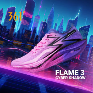 [20KM+] 361 Degrees Flame 3 Full Palm Carbon Plate Racing PB Shock Absorbing Sports Shoes Training Shoes Professional Marathon Running Shoes 672422233F