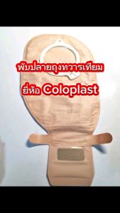 Coloplast แป้นพร้อมถุงปลายเปิดแบบตีนตุ๊กแก ขนาดทวารเทียม 50 mm และ 60 mm อย่างละ 1 ชิ้น (ขายเป็นชุด)