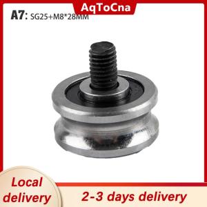[COD] AqToCna Ship within 24 hours SG15 SG20 SG25 SG66+M5 M6 M8 Screw Steel Pulley Ball Bearings Track Guide Roller