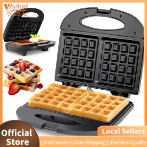 【Vakind】 Waffle Maker Belgian Waffle Maker Portable Chaffle Maker Non Stick Mini Waffle Maker Machine Anti-scalding for Waffles Sandwiches