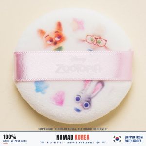 Daiso Korea Disney Bông phấn cỡ lớn Zootopia Nick và Judy 65 cm tán phấn phủ má hồng sản xuất tại Hàn Quốc