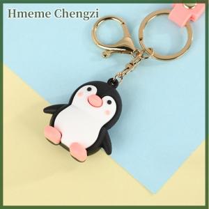 Hmeme Lovely Penguin Doll Keychain Couple School Bag Pink Sweet Girl Heart Pendant Car Decoration Keychain