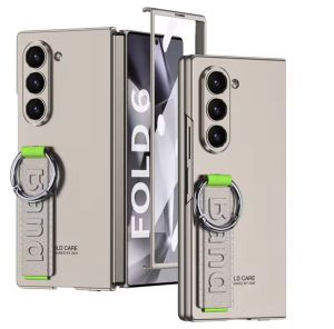 hard case premium strap + ring holder samsung galaxy z fold 3 4 5 6 mewah keren