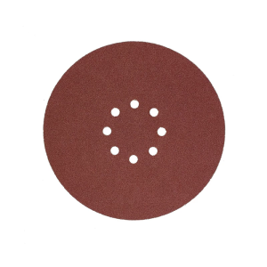 9Inch 225mm Red Aluminum Oxide Sanding Disc 8 Hole Sandpaper Design Flocking Backing Multiple Surfaces Use