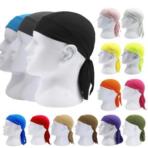 Summer Men Running Riding Bandana Quick Dry Pure Cycling Cap Headscarf Pirate Hat Hood Headband Head Scarf