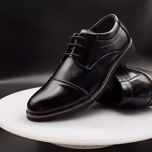 Large Size New Business Mens Leather Shoes Casual Formal Dad Shoes Lace-up Daily Commute Mens Shoes 2 Options Available 2026