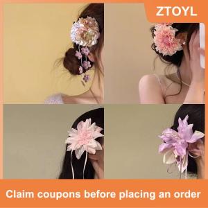 【ZTOYL】 Bohemian Vacation Style Flower Hair Clips Fashion Simulation Flower Hairpin For Women Girls Sweet Hair Accessories Gifts