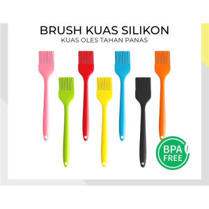 Kuas Silikon Brush Mentega Saus Food Grade Oles Bumbu Roti Barbeque BBQ Kue Masker Muka Serbaguna SH W09