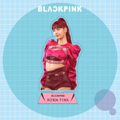YF BLACKPINK BORN PINK Acrylic Board ROSE LISA JISOO JENNIE Figure Plate Holder Gift For Girls Home Decor Ornament FY