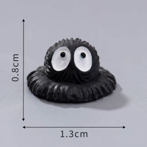 ที่ตกแต่งเรซิ่นสไปรท์ถ่านหินขนาดเล็กสีดำน่ารัก Insular สำหรับสวนขวดงานฝีมือ DIY และการสร้างฉากที่สร้างสรรค์