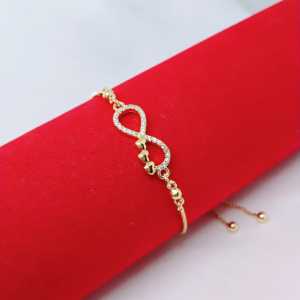 Gelang Serut Wanita Aksesoris Fashion Awet Tahan Lama Anti Karat Cocok Untuk Harian G2-13E