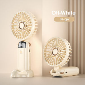 Niye Portable Mini Fan USB Rechargeable Mini Fan Adjustable Cooling Fan Handheld Fan with Battery Display Aromatherapy Fan