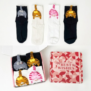 Set 4 Đôi Tất Hoạt Hình Dễ Thương - Quà tặng tinh tế cho bạn bè người thân LILA S.TATHOP