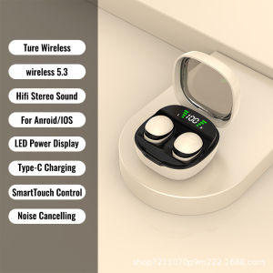 Kebidumei Wireless Headphones Bluetooth 5.3 Earphones Sleep Invisible Earphones Noise Reduction Stereo Sound For All Phones