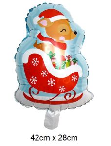 Msia (Ready Stock) 16 inch Christmas Foil Baloon Santa Claus Snowman Gingerbread Reindeer Merry Xmas Decoration Party