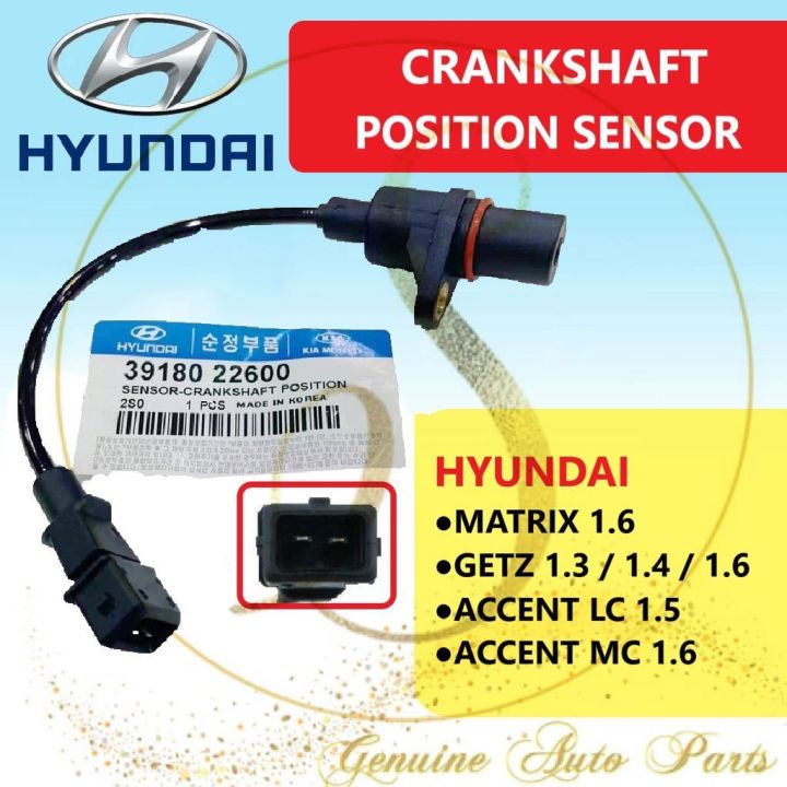 (100 ORIGINAL) Hyundai CRANK ANGEL SENSOR CRANKSHAFT POSITION SENSOR HYUNDAI MATRIX 1.6 GETZ