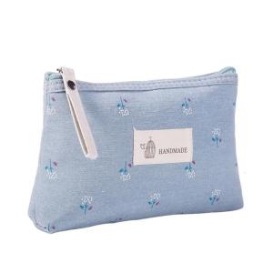 Flower Print Pencil Case Stationery Bag Waterproof Makeup Bag Pen Case Pencil Bag Cosmetic Bag Desk Organizers for Daily